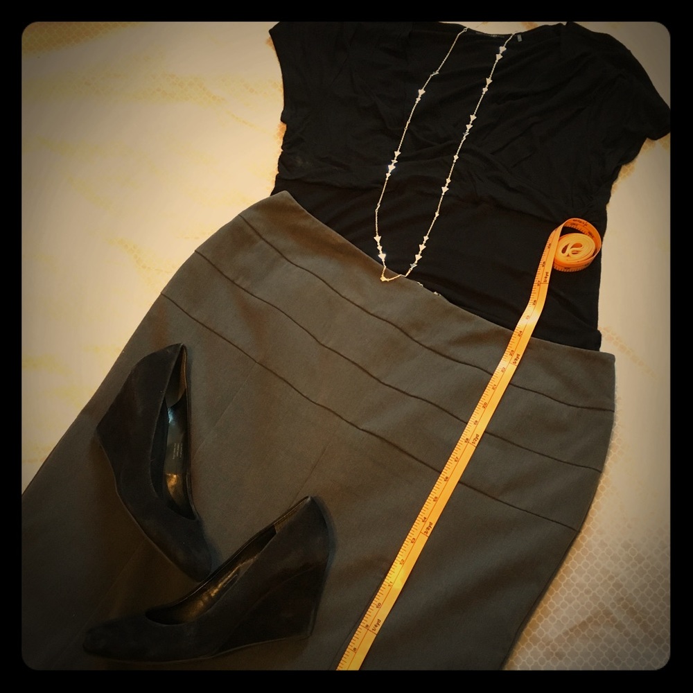 NWOT Worthington Gray Pencil Skirt